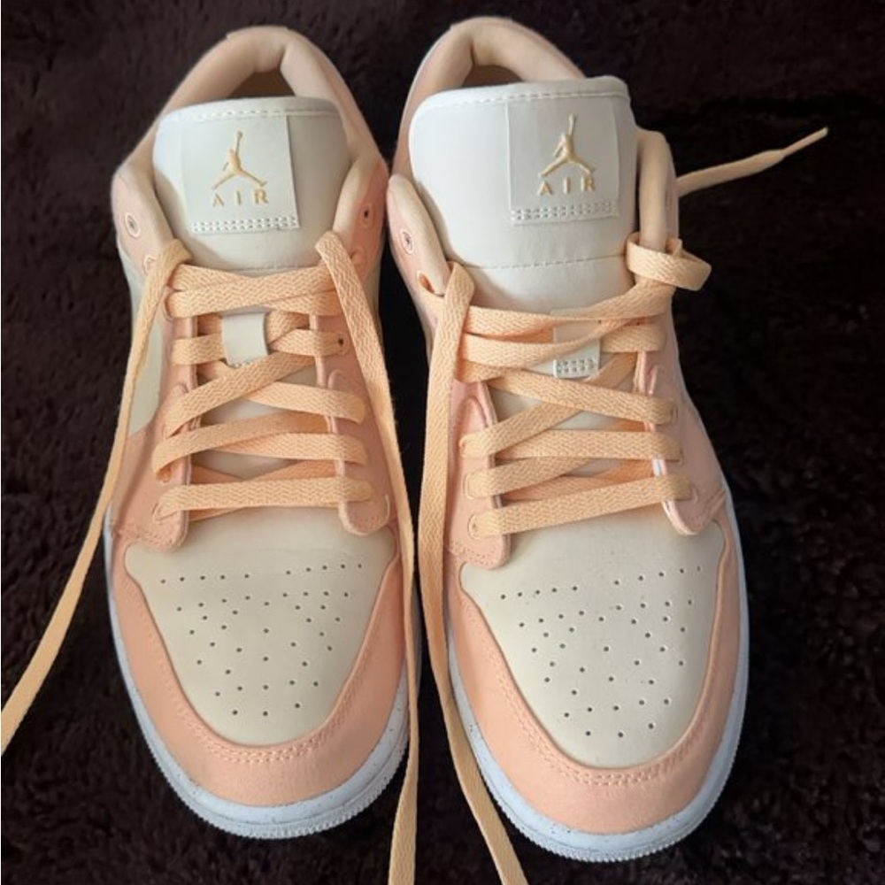 Jordan Peach and Cream Sneakers